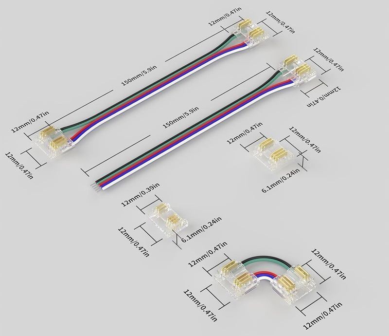 RGBW COB LED Strip Connector